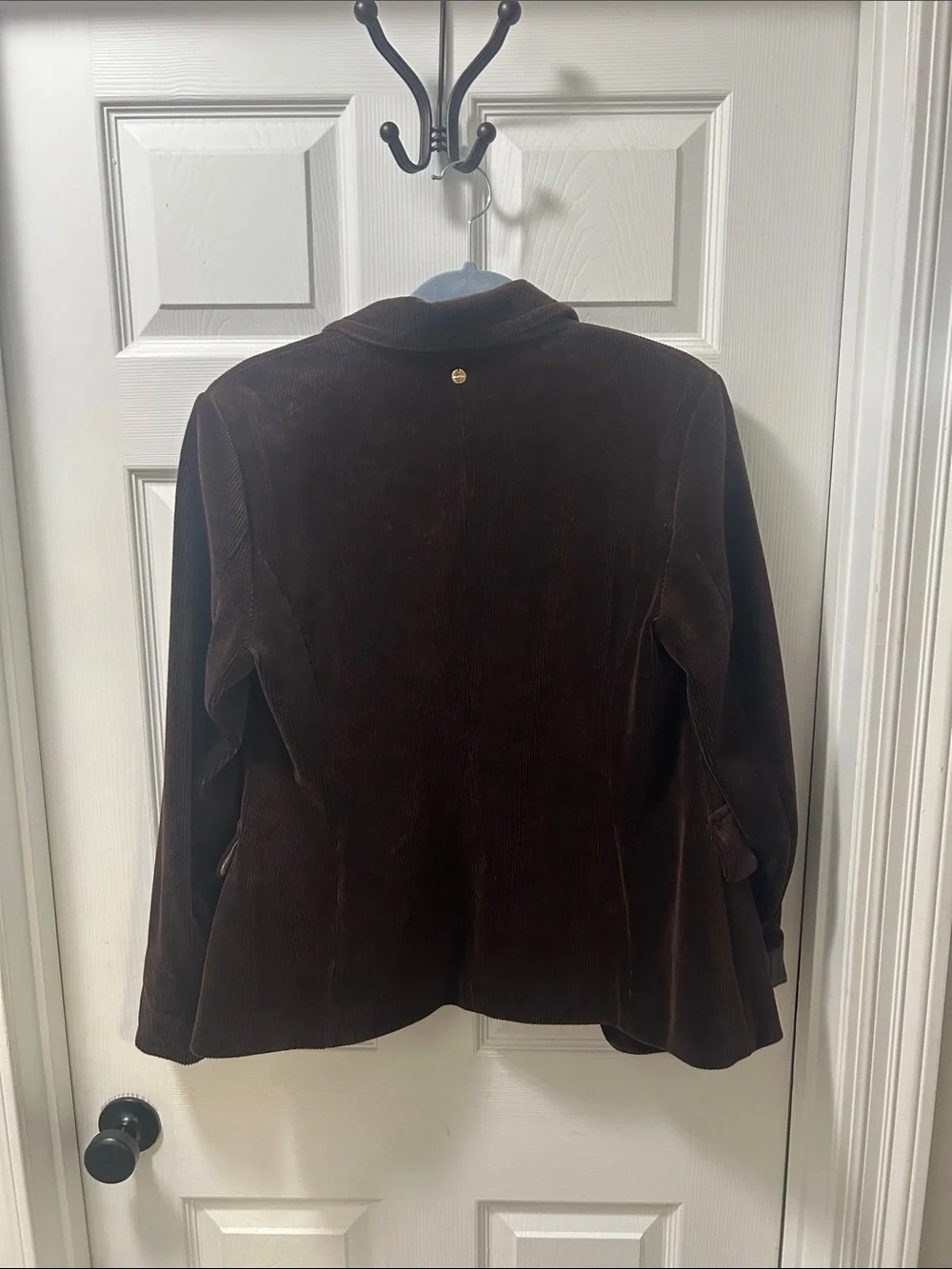 Marc Cain Chocolate Brown Corduroy Blazer Jacket - Size N4/ US 8-10 (Luxury) - Picture 9 of 9